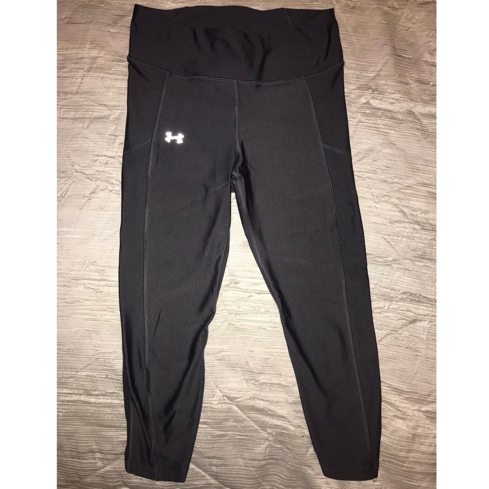 Under armor compression leggings, grey, 3/4 length